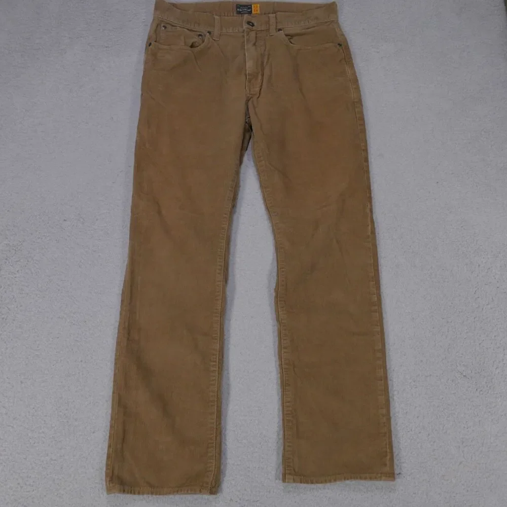 J Crew Pants Mens 31x29 Slim Straight Brown Corduroy